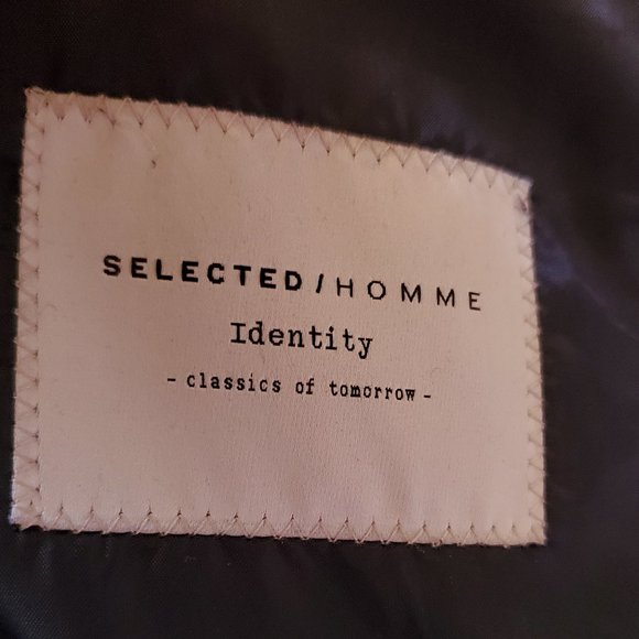 Men's Black Sport Coat Blazer Jacket by Selected / Homme Identity 41 - Picture 3 of 10